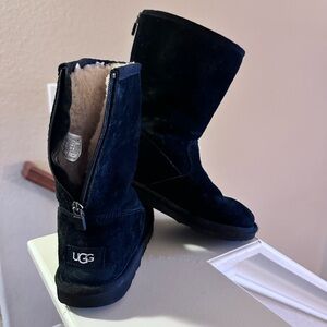 UGG Midnight Suede Boots with Plush Lining